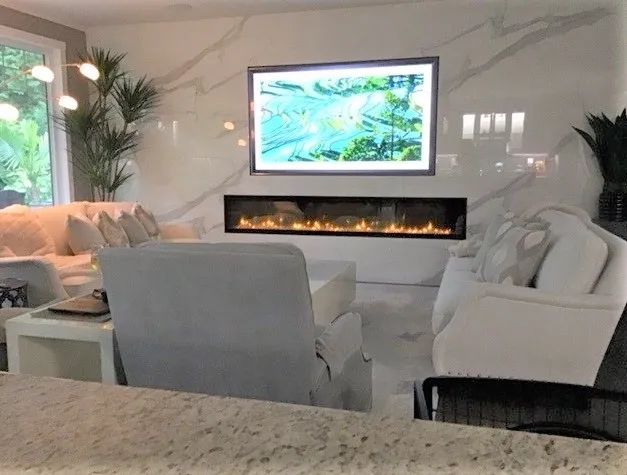 Porcelain Fireplace and TV Surround Renovation