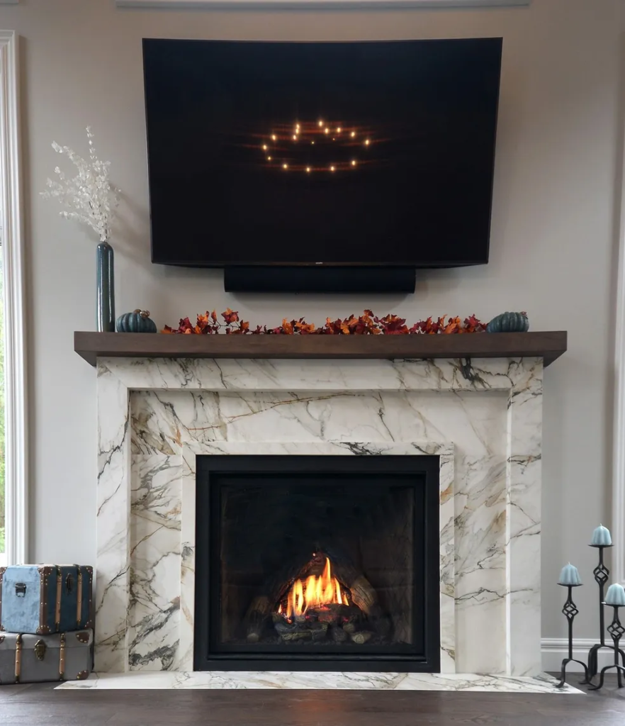 Porcelain Mantle and Hearth