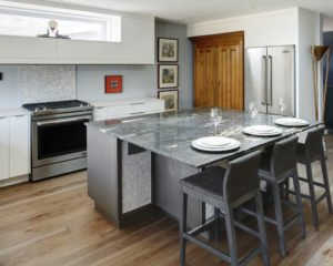 granite island in kitchen