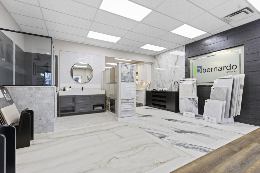 Photo of Showroom highlighting porcelain tile, quartz and marble